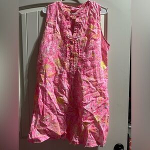 Lilly Pulitzer size L linen dress